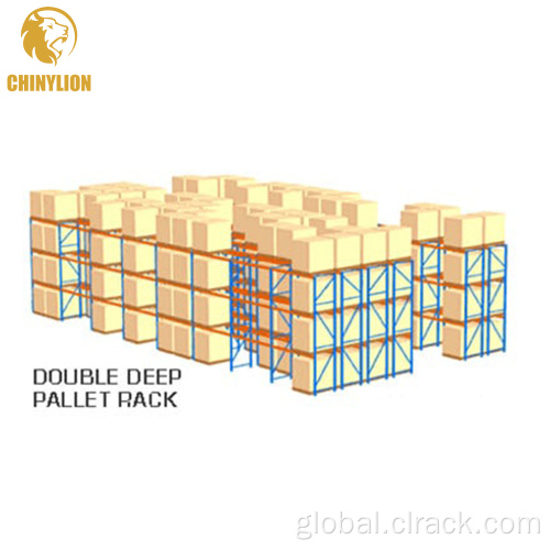 Double Depth Racking Double Deep Pallet Metal rack For Warehouse Racking Supplier